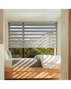 Cortina Double Vision Tela Solar - Cinza