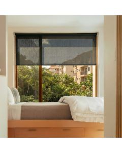 Cortina Rolô Tela Solar 05% - Preto